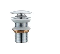 Pop Up Drain Button Bathroom Sink Plug Drainer Siphon Waste Stopper Wash Basin Faucet Accessory Washbasin Pipe Black Gold Rose Pour Lavabo De Salle De Bain(Chrome C)