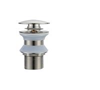 Pop Up Drain Button Bathroom Sink Plug Drainer Siphon Waste Stopper Wash Basin Faucet Accessory Washbasin Pipe Black Gold Rose Pour Lavabo De Salle De Bain(Nickel B)