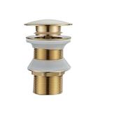 Pop Up Drain Button Bathroom Sink Plug Drainer Siphon Waste Stopper Wash Basin Faucet Accessory Washbasin Pipe Black Gold Rose Pour Lavabo De Salle De Bain(Gold A)