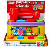 Pop Up Friends avec marteau et trieur de formes (couleur assortie)