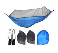 Pop-Up Hammock with Net, Waterproof Camping Hammock with Carabiners and Tree Straps, Outdoor Resting Equipment for Friends, Family, and Coworkers, 98.43x47.24 inches