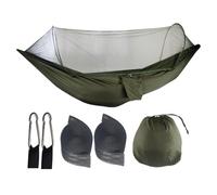 Pop-Up Hammock with Net, Waterproof Camping Hammock with Carabiners and Tree Straps, Outdoor Resting Equipment for Friends, Family, and Coworkers, 98.43x47.24 inches