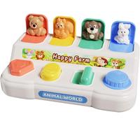 Pop-up Montessori Toy for Babies 6-18 Months,Activity Toys and Development Learning Fine Motor Skills,Montessori Games Educational Sorting Toy for Toddlers Interactive Toys Gift