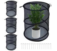 Pop Up Plant Cover, 4X Garden Mesh Covers, Breathable Foldable Cage with Animal Proof Design, Nylon Mesh Cover, Garden Cage with Easy Use, Plant Accessories for Fruits Tomato Strawberry