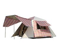 Pop Up Tents with Porch for Camping Waterproof Instant Tent 3-4 Person Double Layer for Family Automatic Tent Easy Setup for Camping Hiking Mountaineering Beach Vision