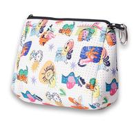 Pop Ups Grande trousse de maquillage avec fermeture éclair en néoprène lavable en machine pour femme, Construyendo Futuros Blanc