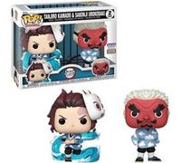 Funko - Figurine Pop! Demon Slayer Tanjiro Kamado & Sakonji Urokodaki Multicolore
