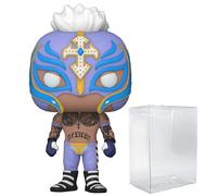 POP WWE Figurine en vinyle Rey Mysterio Funko Pop ! Livrée avec étui de protection compatible Pop Box Multicolore 9,5 cm