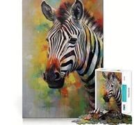 Pop Zebra Puzzle 1000 Pièces Adultes Cadeau Jeu de Logique Découpe Précise Cadeau Élégant (38x52cm)