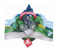POP227 Carte de vœux pop-up avec vélo 3D Motif cycliste