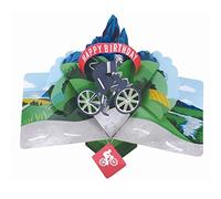 POP227 Carte de vœux pop-up avec vélo 3D Motif cycliste