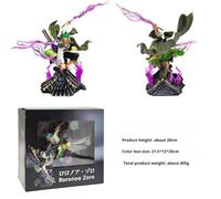 Pop39449-A--20cm Roronoa Zoro One Piece Anime Statue Collection Décoration Toit Trois Couteaux Compétence De Combat Bureau Décorer Jouets Garçons Cadeaux