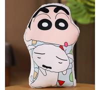 Pop39453-A-45m-Crayon Shin-Chan Peluche Oreiller En Peluche Imprimé Recto Verso Dessin Animé Animation Périphérie Dortoir Coussin De Chevet Fille Poupée