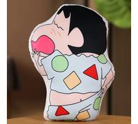 Pop39453-D-45m-Crayon Shin-Chan Peluche Oreiller En Peluche Imprimé Recto-Verso Animation Dessin Animé Périphérie Dortoir Coussin De Chevet Fille Poupée
