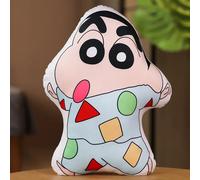 Pop39453-E-60cm-Crayon Shin-Chan Peluche Oreiller En Peluche Imprimé Recto-Verso Animation Dessin Animé Périphérie Dortoir Coussin De Chevet Fille Poupée