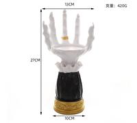 Pop39530-A 13x10x27cm-Décoration D'ambiance Squelette Humain De La Toussaint, Figurine D'action, Chandelier, Plateau, Sorcière, Horreur, Bureau, Jouets Décoratifs