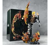 Pop39577-A - Statue One Piece 35 Cm, Décoration De Collection, Vinsmoke Sanji, Chapeau De Paille, Groupe, Diable, Vent, Pied, Figurine D'action, Jouets Pour Enfants