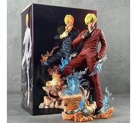 Pop39586-A--25,5 Cm One Piece Anime Statue Modèle Vinsmoke Sanji Figurines D'action Collection Modèle Enfant Jouet Poupée Action Figurine Modèle Jouets Kits