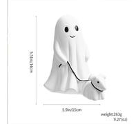 Pop39614-W513-A - Figurine D'halloween En Résine De 15 Cm, Statue De Chien Fantôme Qui Marche, Ameublement Créatif, Décoration De Collection, Cadeaux, Poupées, Jouets