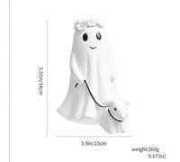 Pop39614-W513-B - Figurine D'halloween En Résine De 15 Cm, Statue De Chien Fantôme Qui Marche, Ameublement Créatif, Décoration De Collection, Cadeaux, Poupées, Jouets