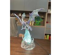 Pop39626-Blue Eyes White Drag-38 Cm Jeu De Cartes Officiel Blueeyes White Dragon Figurine D'action Lumineuse Avec Socle Collection Ornement Cadeaux Décoration De Bureau Jouets