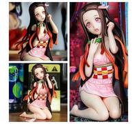 Pop39645-Kamado Nezuko--12cm Anime Demon Slayer Kamado Nezuko Figurine Articulée À Genoux Et Change De Vêtements Gk Figurines Solides Pour Femmes Collection Ornement Cadeaux