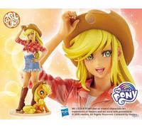 Pop39914-Applejack--Mon Petit Poney Bishoujo Statue Twilight Sparkle Pinkie Pie Fluttershy Anime Girl Pvc Action Figure Toy Collection Modèle Poupée