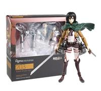 Pop39969-203--Attack On Titan Figure Max Factory Figma Mikasa Ackerman Eren Yeager Levi Ackerman Pvc Action Figure Toy Game Collection Doll