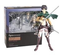 Pop39969-207--Attack On Titan Figure Max Factory Figma Mikasa Ackerman Eren Yeager Levi Ackerman Pvc Action Figure Toy Game Collection Doll