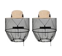POPAPIE 2 Pcs Chapeau à Moustiquaire,Chàpeau d'apiculteur avec Voile,Chapeaux pour Apiculteurs d'abeilles,Chapêau de Soleil pour Apiculture pour de Jardinage en Extérieur Jungle pêche Pliable