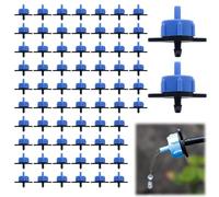 POPAPIE 70 Pcs Goutteurs d'irrigàtion,Tête de Gicleurs D'irrigation,Kits de système d'irrigation Goutte à Goutte,Gouttêurs Auto-régulant pour Pelouse Jardins Potagers ou Massifs de Fleurs