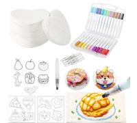 Popart Create Dimensional Art Magic, 3D Foam Texture Painting Kit with Puffy Paint Effect, DIY Bubble Drawing Set with Markers, Water Brushes and Special Texture Paper (Style 3)
