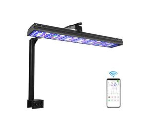 PopBloom Hertz54 eclairage led aquarium eclairage lampe kit de bras, aquarium led recifal reef eau de mer lumière pour aquariums 50-80cm (54cm, avec kit de bras)