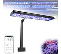 PopBloom Lumière LED pour récifs Eclairage LED à spectre complet pour récifs d'aquariums marins Eclairage d'eau salée pour récif corallien