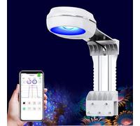 PopBloom RL60 eclairage aquarium led rampe led aquarium eau de mer eclairage aquarium récifal marin eclairage led reef 50-100CM (Blanc)