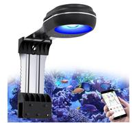 PopBloom RL60 WiFi Rampe LED Aquarium Eau de Mer 60W, APP Programme lampe aquarium eau de mer à Spectre Complet pour Aquarium de Corail recifal, L'APP supporte le français (RL60 WiFi (Noir))