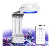 PopBloom RL60 WiFi Rampe LED Aquarium Eau de Mer 60W, APP Programme Marine Éclairage à Spectre Complet pour Aquarium de Corail, L'APP prend en charge le français (60W (RL60 blanc))