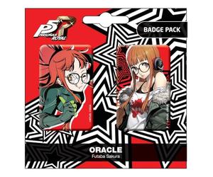 POPBuddies Persona Lot de 5 Badges Oracle Royal Futaba Sakura