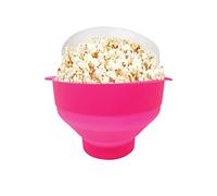 Popcorn à micro-ondes avec couvercles - Machine à popcorn en silicone - Pas d'huile ou de beurre nécessaire - Bols à popcorn pliables - Conteneur à popcorn sans BPA - Fournitures de soirée cinéma -