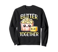 Popcorn au Beurre Pun Kawaii pour Les cinéphiles Sweatshirt