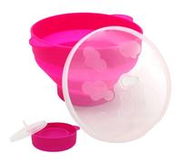 Popcorn au micro-ondes Popper - bol en pop-corn en silicone pliable avec couvercle, fabricant pliable sans BPA | Serveur de collations clean faciles, plat de pop-corn à l'amie, bol de popcorns portabl