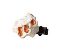 Popcorn Hair Clips for Women, Novelty Mini Pins, Cute Barrettes | Durable Plastic, Decorative Style, Lightweight Design, Travel Ready, All Ages White 1pc