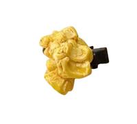 Popcorn Hair Clips for Women, Novelty Mini Pins, Cute Barrettes | Durable Plastic, Decorative Style, Lightweight Design, Travel Ready, All Ages Yellow 1pc