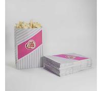 Popcorn Loop Popcorn Sacs original Lot de 25 packs de rayé rouge et blanc papier 5 x 5 pièces 25 Sacs au total Taille M
