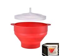 Popcorn Maker for Microwave - Easy Poppable Snack Bowl | Heat-Resistant Silicone with Ventilated Lid, Prepares Crispy Fresh Popcorn Quickly for Families and Kids
