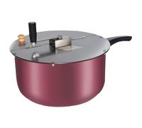 Popcorn Maker, Machine de fabricant de pop-corn remuant manuelle, fabricant de pop-corn de cuisinière en acier inoxydable antiadhésif, pot de pop-corn avec poignée en caoutchouc d'isolation thermique