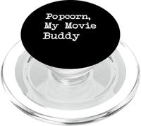 Popcorn My Movie Buddy Funny Popcorn, dactylographie minimaliste PopSockets PopGrip pour MagSafe