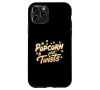 Popcorn & Plot Twists Funny Movie Film TV Show Fan Coque pour iPhone 11 Pro