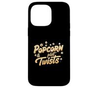Popcorn & Plot Twists Funny Movie Film TV Show Fan Coque pour iPhone 14 Pro Max