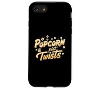 Popcorn & Plot Twists Funny Movie Film TV Show Fan Coque pour iPhone SE (2020) / 7/8